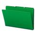 Smead Expanding Recycled Heavy Pressboard Folders 1/3-Cut Tabs: Assorted Legal Size 1 Expansion Green 25/Box