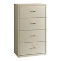 UrbanPro 30 4-Drawer Modern Metal Lateral File Cabinet in Light Gray