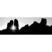 Silhouette of cliffs at Arches National Park Grand County Utah USA Poster Print (12 x 36)