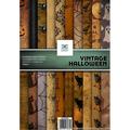 Scrapbooking Paper VINTAGE HALLOWEEN 10 Double Sided Sheets 8.25 x 11.75 Craft Paper Decoupage Paper Decorative Paper Vintage Paper