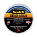 Scotch 35 Vinyl Electrical Color Coding Tape 3 Core 0.75 X 66 Ft Blue | Bundle of 10 Rolls