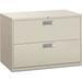 HON Brigade 42 x18 x28 2-Drawers for File A4 Letter Leveling Glide Ball-Bearing Suspension