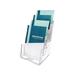 4-Compartment DocuHolder Booklet Size 6.88w x 6.25d x 10h Clear