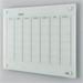 Global Industrial 695510 Magnetic Glass Calendar Whiteboard 36 x 24 in. - White