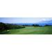 Golf course at the oceanside Kapalua Golf course Maui Hawaii USA Poster Print (36 x 12)