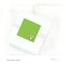 Solid Green Owl Woodland Friends Birthday Square Gift Labels 40-Pack