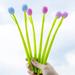 Color Changing Flower Pens Tulip Ballpoint Pens 0.5 mm Creative Gel Ink Rollerball Pen for School Office Home Store Stationery Kids Teachers Teachers Present Party Favor Decor (4 Pieces)