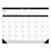 Blueline Academic Monthly Desk Pad Calendar 22 x 17 White/Blue/Gray Sheets Black Binding/Corners 13-Month (July-July): 2022-2023 (CA177227)