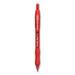 Profile Ballpoint Pen Retractable Medium 1 Mm Red Ink Translucent Red Barrel Dozen | Bundle of 10 Dozen