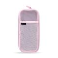 Jygee Transparent Pencil Case Pen Bag Eraser Stationery Organizer Simple Pouch with Zipper Travel School Accessories Gifts Kids Pink White