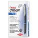 PentelÂ® OH! Gel Pens Medium Point 0.7 mm Carbon Fiber Barrel Blue Ink Pack Of 12 Pens