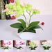 SPRING PARK Artificial Butterfly Orchid Flowers in Pot Fake Flowers for Table Room Home Office House Wedding Party Decoration