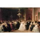 White House Reception 1864. Nreception Of General Ulysses S. Grant By President And Mrs. Lincoln In The East Room At