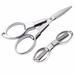 Foldable Scissors Stainless Steel Portable Travel Scissors Small Folding Scissors Pointy Sewing Scissor Craft Scissors Yarn Cutter Snips Fold Up Scissor