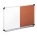 Universal Cork/Dry Erase Board Melamine 36 x 24 Black/Gray Aluminum/Plastic Frame -UNV43743