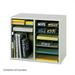 Safco 9420GR Wood Adjustable Literature Organizer with 12 Compartment - Gray