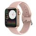 Wireless 2022 IWO W007 Smart Watch IWO Series 7 Custom Dial AI Voice Multiple Sports Modes Men Women Smartwatch pk w37 w17 w27 pro (Pink Gold)