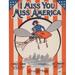Sheet music cover for I Miss you Miss America 1916 Poster Print by Unknown (18 x 24)