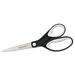 Kleenearth Soft Handle Scissors 8 Long 3.25 Cut Length Black/gray Straight Handle | Bundle of 10 Each