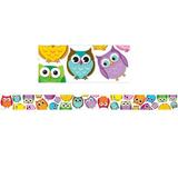 Colorful Owls Border - Pack of 6