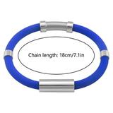Apmemiss Wholesale Anti-static Bracelet Negative Ion Silica Gel Metal Balance Energy Sports Bracelet