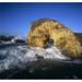 Posterazzi Wave Splashing Against Natural Arch Antrim Coast County Antrim Northern Ireland Poster Print