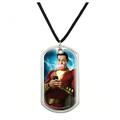 Shazam! Movie Bubblegum Poster Military Dog Tag Pendant Necklace with Cord