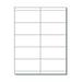Print-Ready Name Badge Inserts (2 x 4-1/4 ) 10-UP Perfed for Separation on 8-1/2 x 11 White 67lb Vellum Paper - 250 Sheets (2500 Inserts)