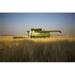 Paplow Harvesting Company Custom Combines A Wheat Field Near Ray - North Dakota United States of America Poster Print - 38 x 24 in. - Large