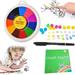 Fun Finger Paint Kit Paint for toddlers Finger Paint Non-Toxic Washable Painting Supplies for Kids Drawing 12 Colors with Painting Book