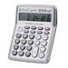 Musical Desktop Calculator 12-Digits LCD Display Electronic Calculator Counter Big Buttons with Piano Time Date Show Alarm Clock Function for Office Business Classroom Home Supplies