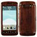 Skinomi Phone Skin Dark Wood Cover+Screen Protector for BlackBerry Curve 9850