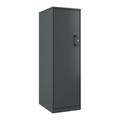 Space Solutions 46.38 inch High 4 Shelf Storage Locker Cabinet Welded Metal Fully Assembled Charcoal