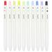COLNK Color Gel Pens Fine Point 0.5mm Retractable Gel Ink Writing Pens Assorted Colors Soft Touch Count-10