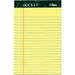 TOPS Jr. Legal Rule Docket Writing Pads - 50 Sheets - Double Stitched - 0.28 Ruled - 16 lb Basis Weight - Jr.Legal - 5