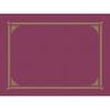 Geographics Linen Texture Document Cover Burgundy Pack of 6