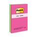 Post-it Original Pads in Poptimistic Collection Colors Note Ruled 4 x 6 100 Sheets Per Pad 3 Pads Per Pack