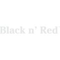 Black n Red Hardcover Business Notebook Twin Wire 70 Sheets 8 14 x 5 14 Black -