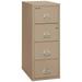 FireKIng Office Taupe Four-drawer vertical legal-size 31 D Safe-In-A-File