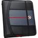 Case-it 1 Inch O-Ring Binder with 5-Color Tabbed Expanding File Folder and Secure Elastic Strap â€ŽSLIM-621-FN Black