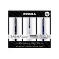 Zebra Pen Sarasa Grand Retractable Gel Pen Gift White/Black/Navy Barrel Mediun Point 0.7mm Black Ink 3 Count (Pack of 1)