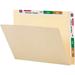 Smead Conversion Folder with Top and End Tabs Letter - 8 1/2 x 11 Sheet Size - 3/4 Expansion - 11 pt. Folder Thickness - Manila - Manila - 1.41 oz - Recycled - 100 / Box