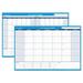 AT-A-GLANCE 30/60-Day Undated Horizontal Erasable Wall Planner 48 x 32 White/Blue