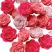 Artificial Flowers Roses 24pcs Real Touch Fake Roses Artificial Flowers for DIY Decorative Wreath DIY Wedding Bouquets Centerpieces Arrangements Birthday Baby Shower Home Party Decorations