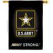 Breeze Decor H108061-BO U.S. Army Americana Military Impressions Decorative Vertical 28 x 40 Double Sided House Flag