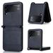 Dteck for Samsung Galaxy Z Flip 3 Case Wallet PC Hard Shockproof Back Cover for Galaxy Z Flip 3 Leather Phone Case for Galaxy zFlip3 5G 2021 Protective Cover Shell Slim Durable Darkblue