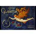 Hot Stuff Enterprise 3645-12x18-VA Cycles Gladiator Poster- 12 x 18 in.