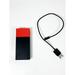 HTC 6000mAh Double Charge Battery Bank for Micro USB Devices - Black/Red