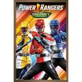 Power Rangers: Beast Morphers - Group Wall Poster 14.725 x 22.375 Framed