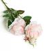 DABOOM Artificial Dried Flowers - Western Rose Fake Flowers 3 Heads Artificial Flower Branch Garden Decoration Wedding Silk Real - Dried Artificial Flowers Artificial Dried Flowers Garden